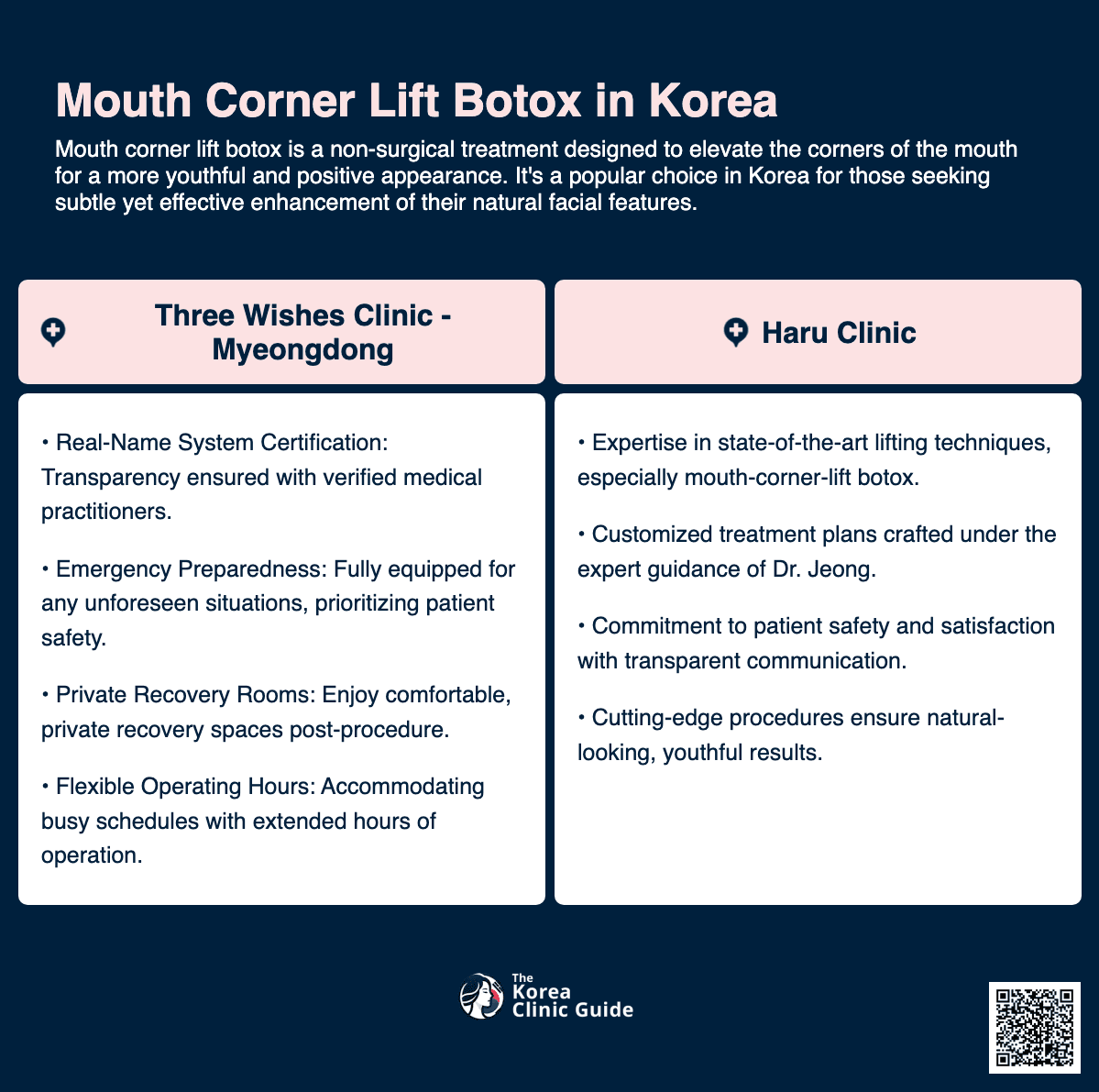 mouth corner lift botox korea