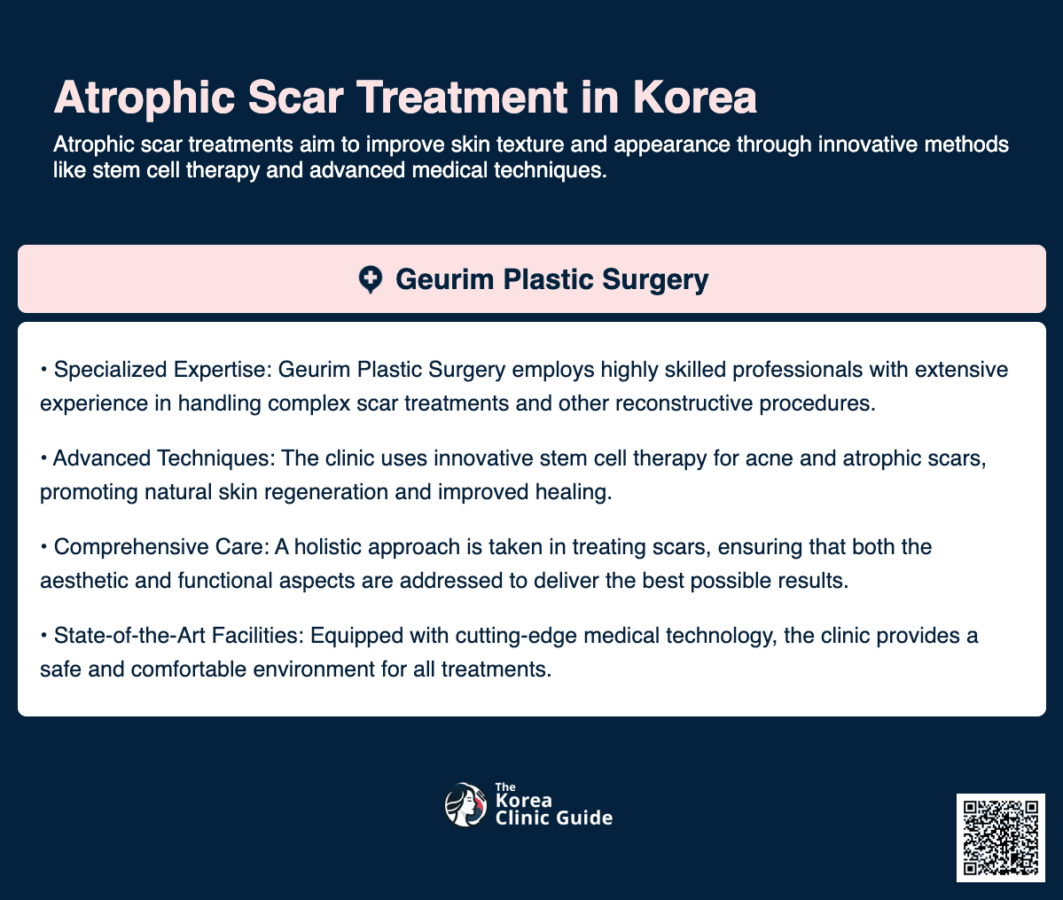 atrophic scar treatment korea