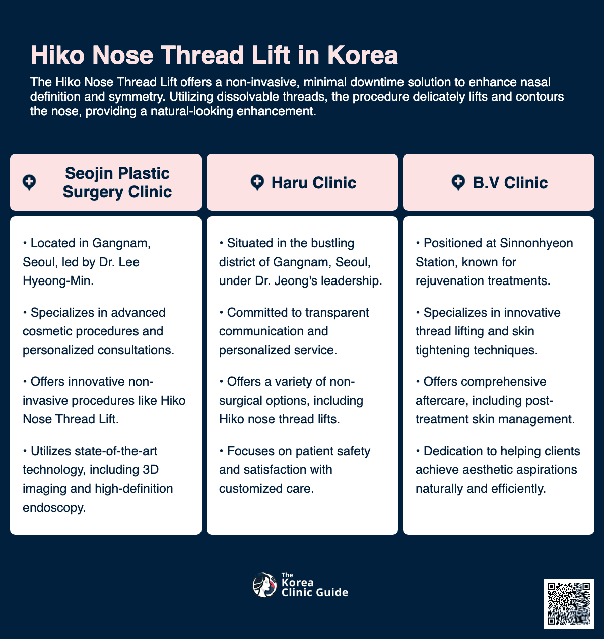 hiko nose thread lift korea