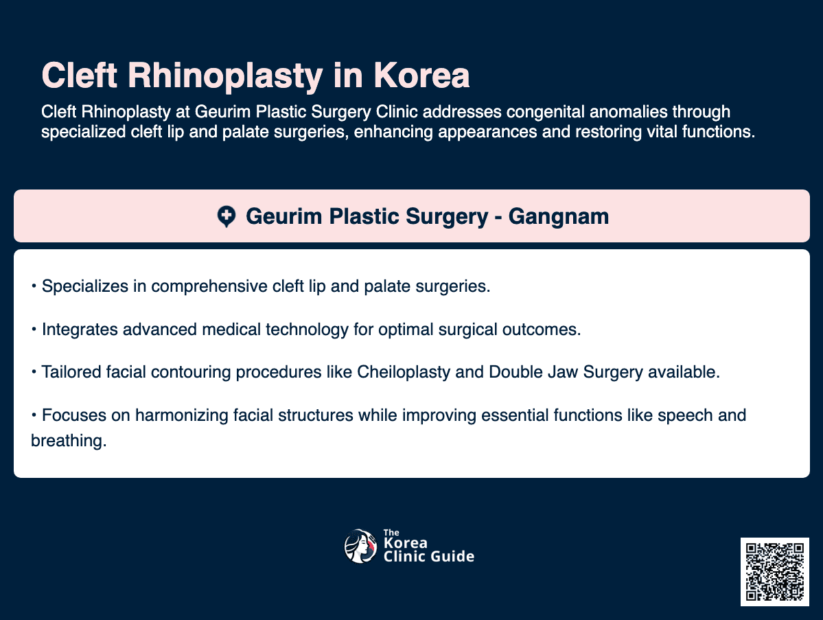 cleft rhinoplasty korea