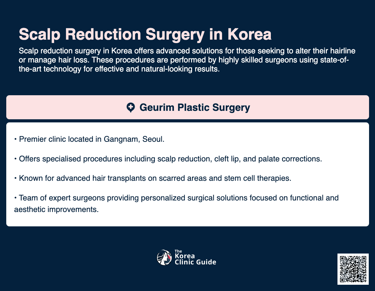 scalp reduction surgery korea