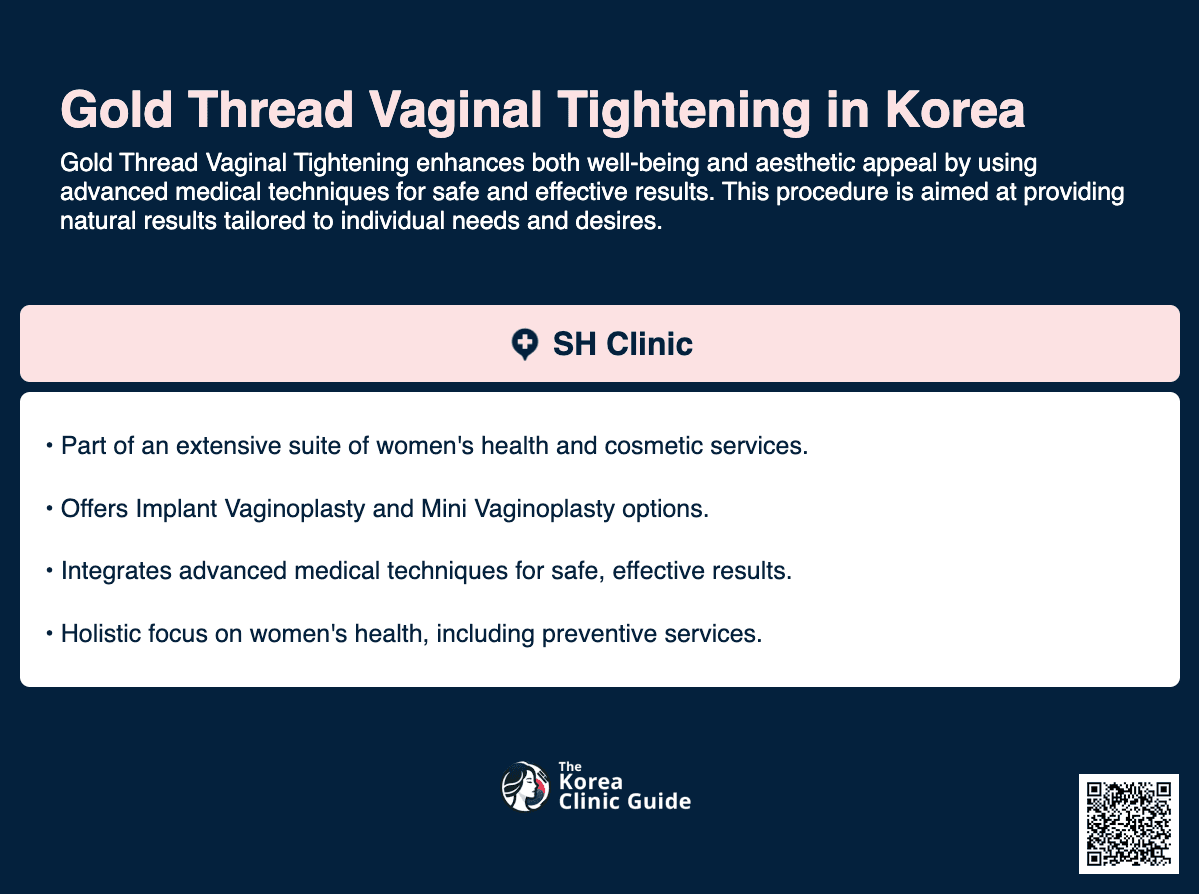 gold thread vaginal tightening korea