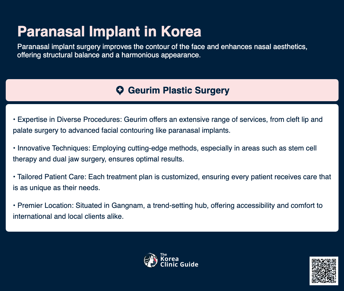 paranasal implant korea