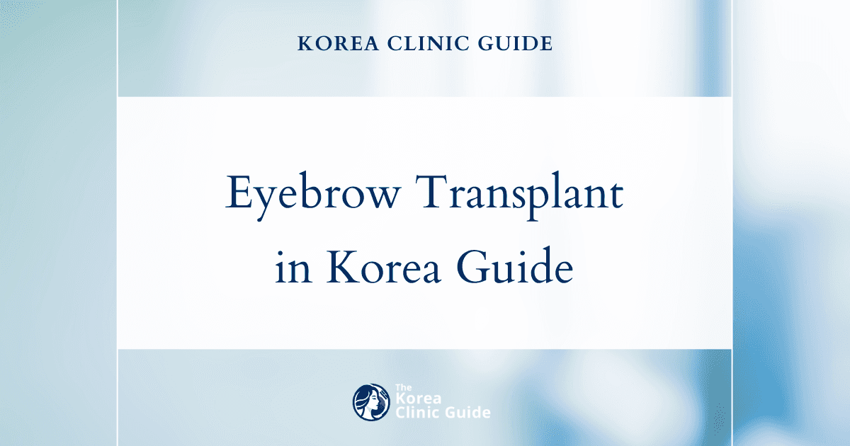 Eyebrow Transplant in Korea: Methods, Recovery, Travel Planning, and Alternatives