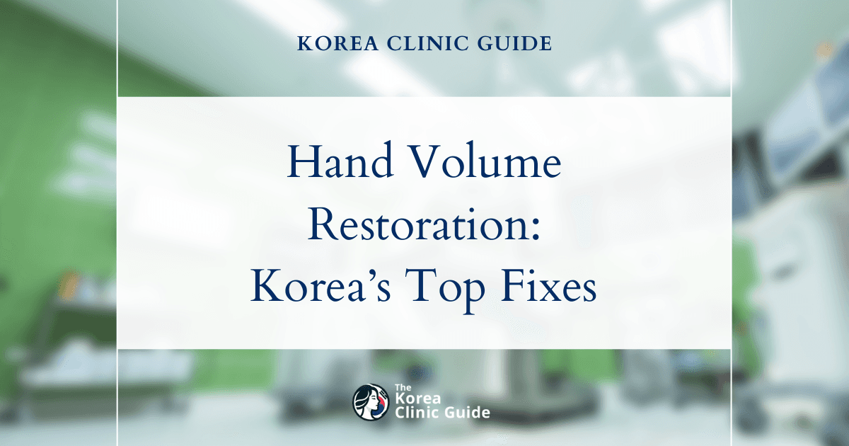 Effective Solutions for Hand Volume Loss: Stem Cell Fat Grafting & Hand Filler in Korea